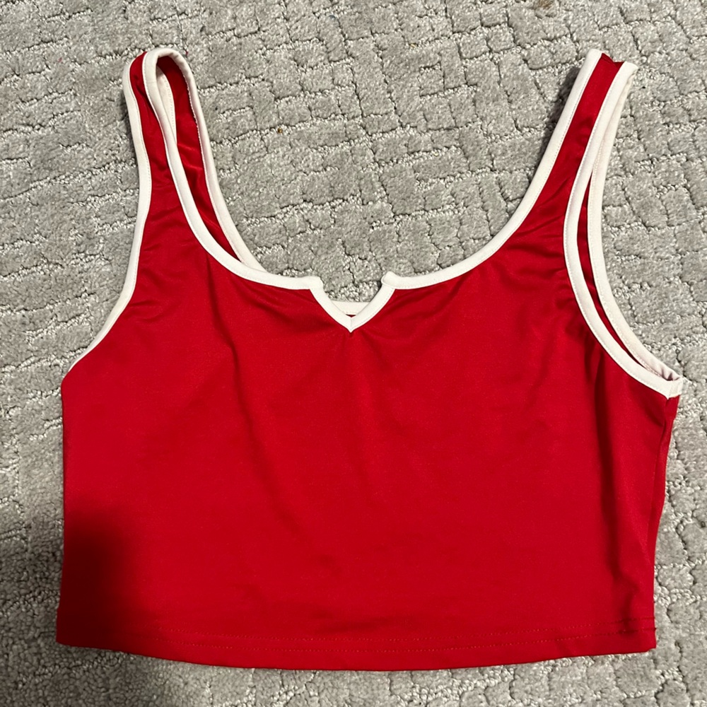 Red Crop Top